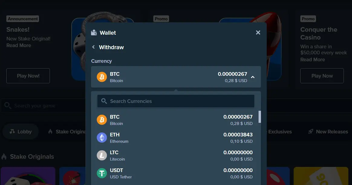 Stake Withdraw